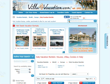 Tablet Screenshot of italy.villa4vacation.com