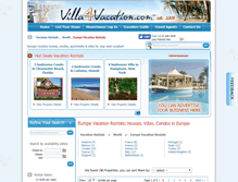 Tablet Screenshot of europe.villa4vacation.com